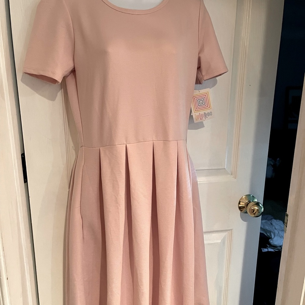 Lularoe Amelia blush dress